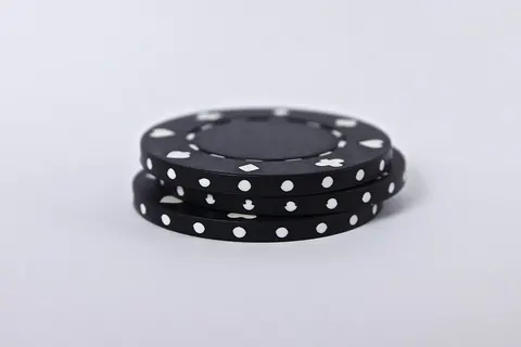 Casino chips on a table