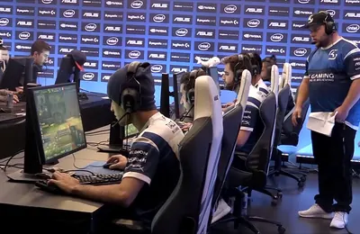 Esports players at a tournament
