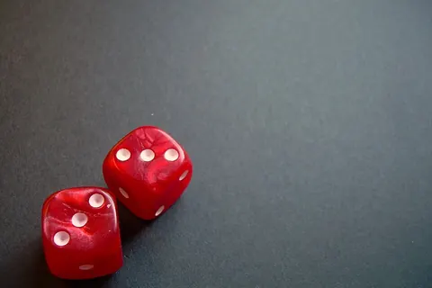 Two red dice