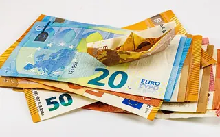 Euro banknotes